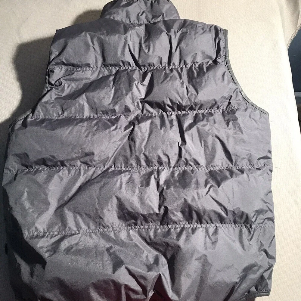 SPORTIER Since 1957 Mens Gray/Orange Puffer Vest Size M Medium